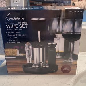 Rabbit 8 piece electric wine set